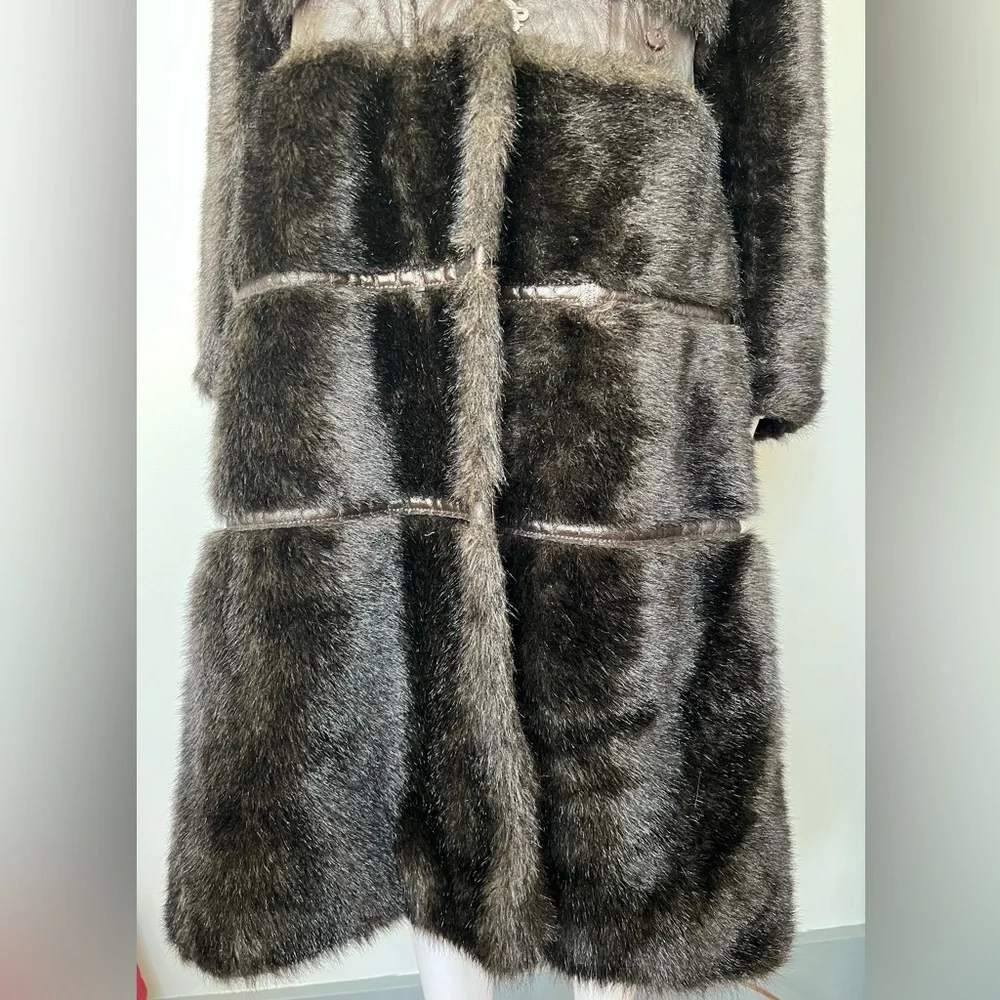 Vintage Mary Lane Full Length Womens Fur Coat Sz 16 - Picture 2 of 13